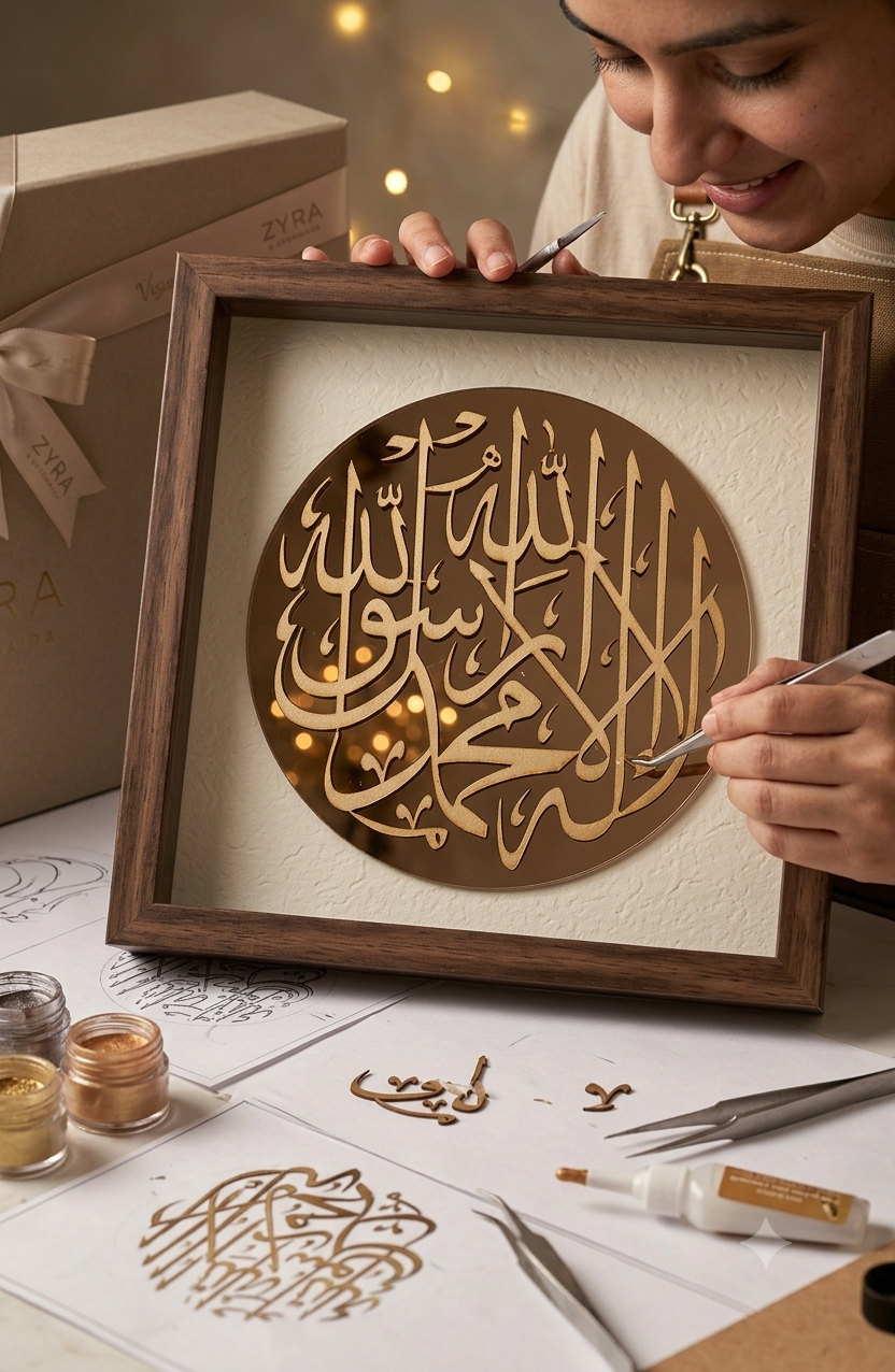 Shahadah - Reflection Shadowbox - Walnut