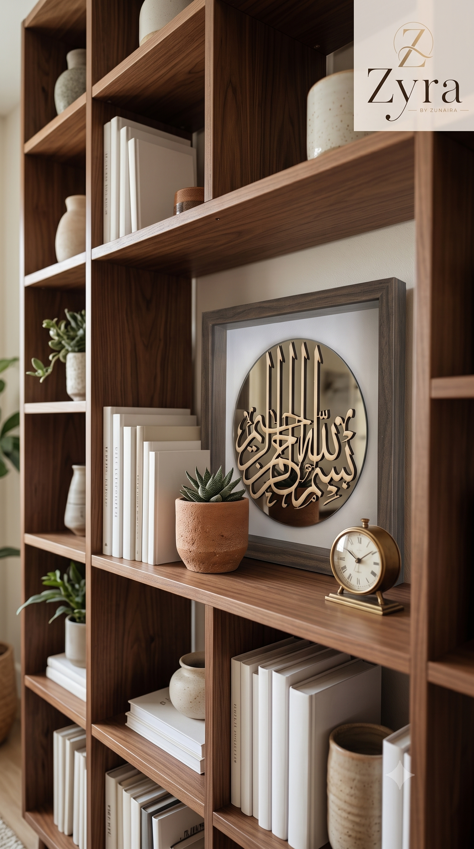 Bismillah - Reflection Shadow box - Walnut