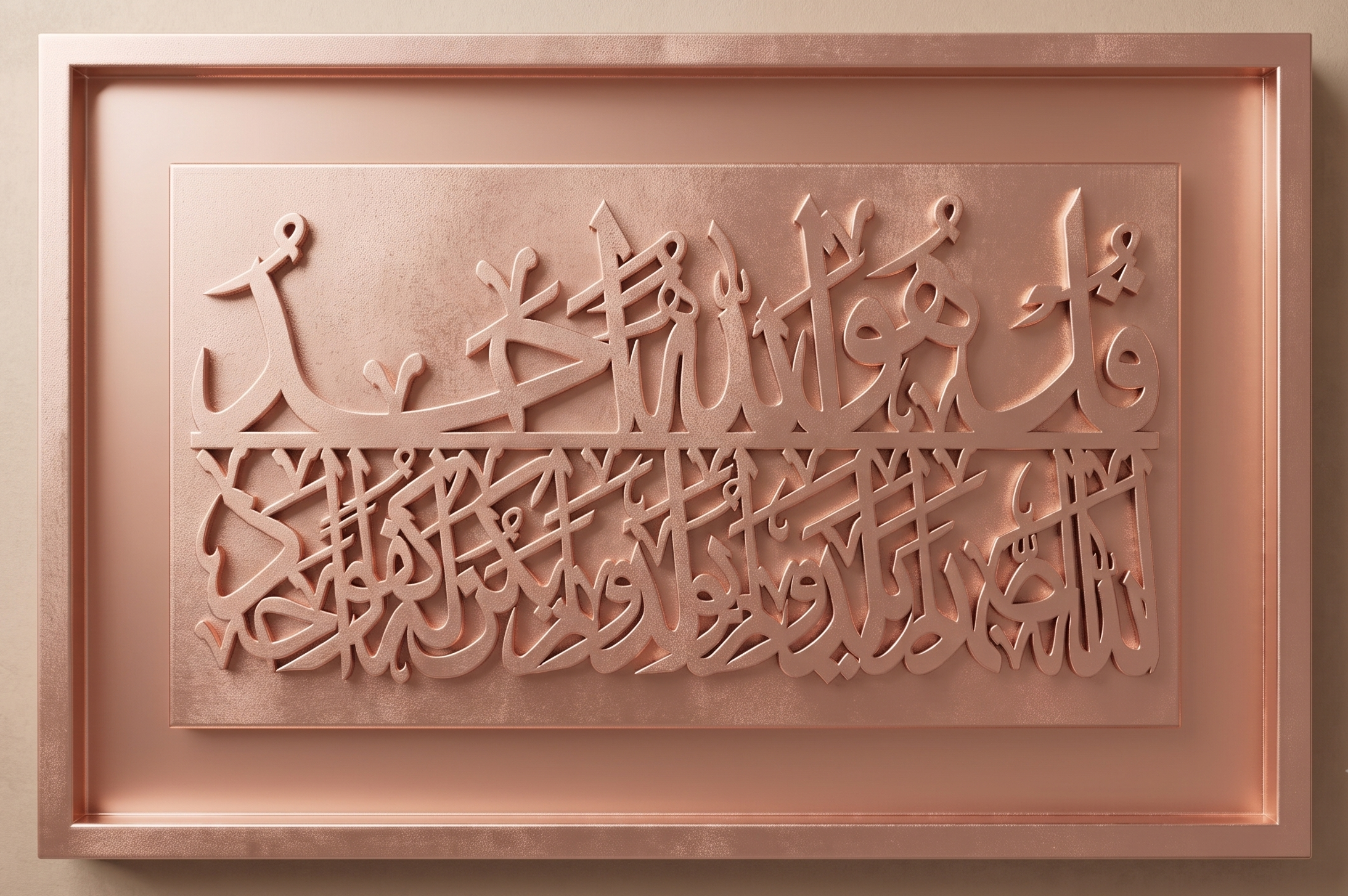 Qul — Surah Al-Ikhlas Monochrome Wall Art