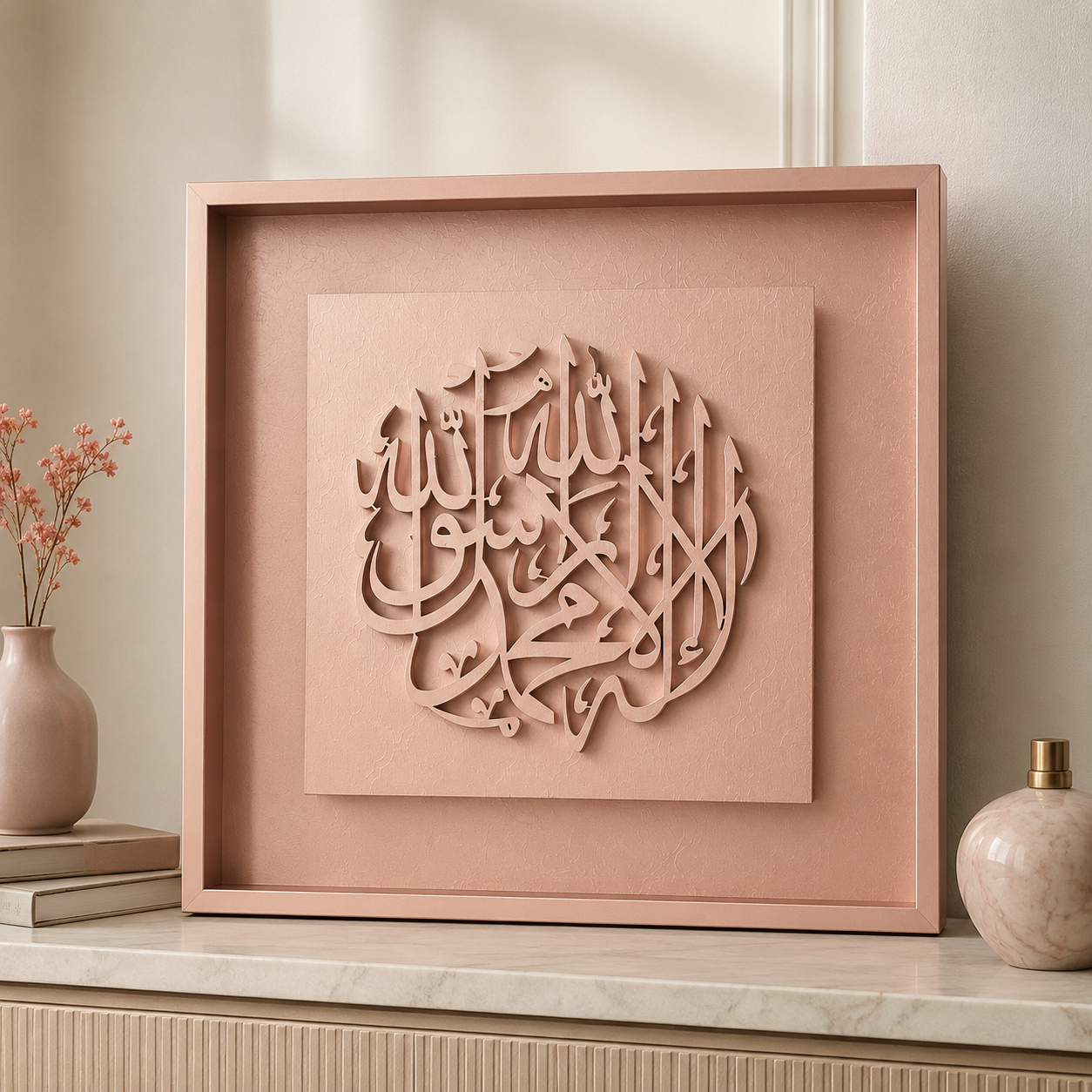La Illaha Illallah Monochrome - Rose Gold