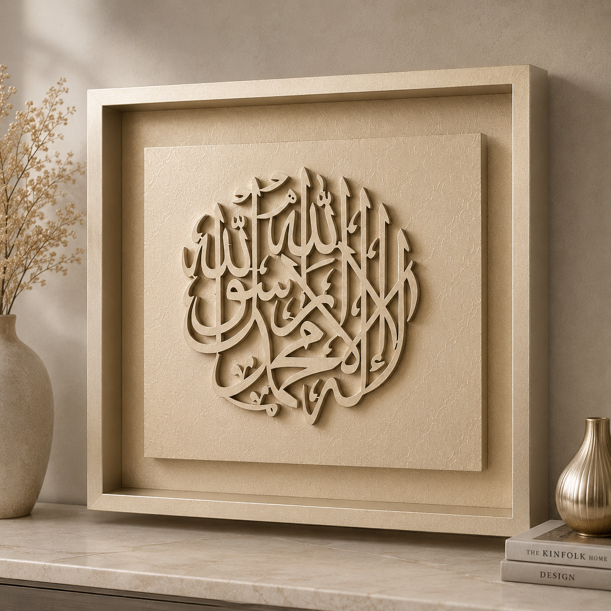 La Illaha Illallah Monochrome - Beige